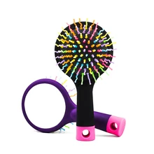 Mt018-hair ремонт Радуга Объем Curl прямо массаж гребень Кисточки с зеркалом антистатические Магия Волос Лидер продаж