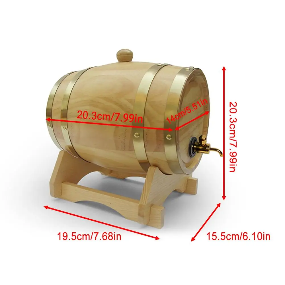 1.5L пивоварения бочонок Винтаж деревянный дубовый Лесоматериалы винный бочонок для Виски Ром Порты и разъёмы декоративная бочка бочонок отель ресторанная вывеска
