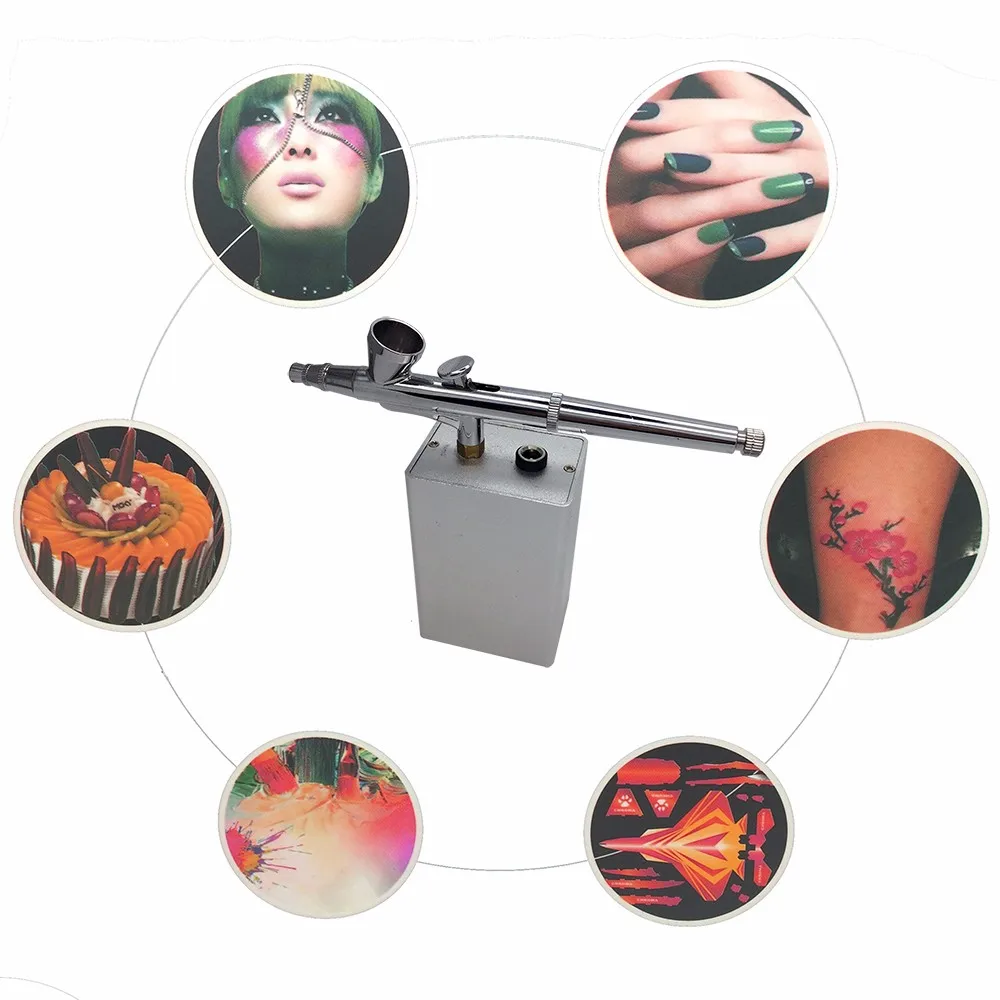 

Handhold Airbrush Nail Art Set Henna Temporary Tattoo Air Brush spray gun Rechargeble Airbrush Makeup Kit body Paint Compressor