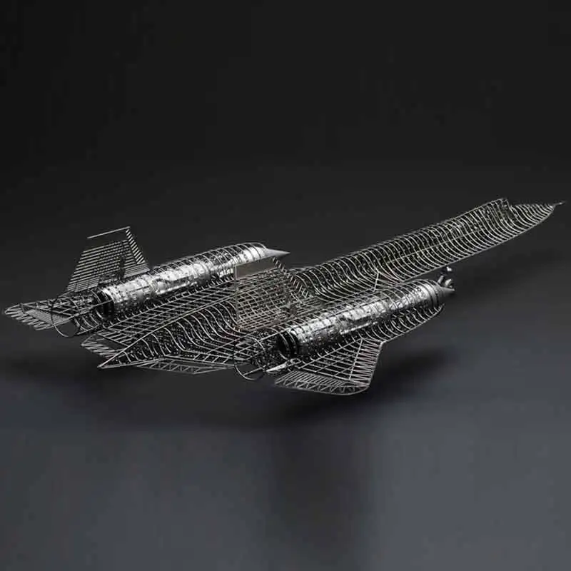 1144 SR-71A самолет Blackbird полностью структура скелет DIY металлическая головоломка высокого класса травления пластины сборки модель для взрослых детей