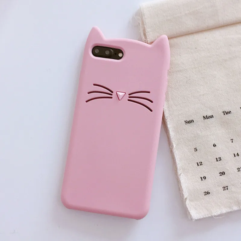 Мягкий силиконовый чехол 3D Cat для Xiaomi Mi A1 A2 Lite 8 6 5 Max 2 Redmi Plus 6A 4A 4X Note Pro 5A Prime 4X4 3