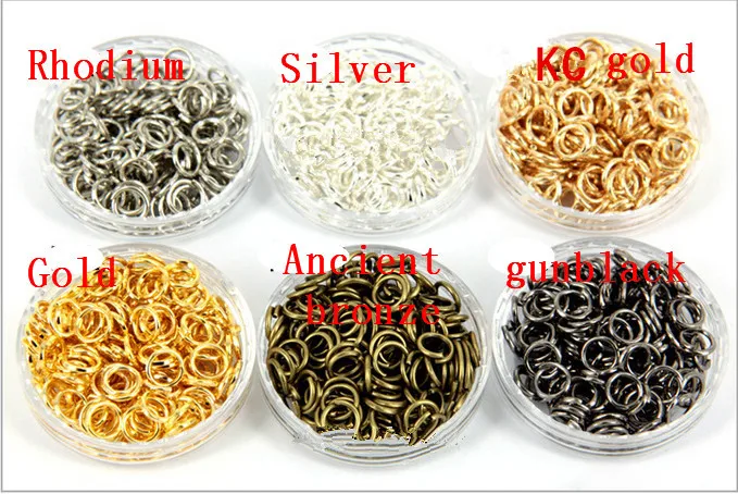 

3mm 1000pcs/bag wholesale gunblack/Gold/Silver/Ancient bronze/rose gold/Rhodium Tone Jump Rings jewelry making