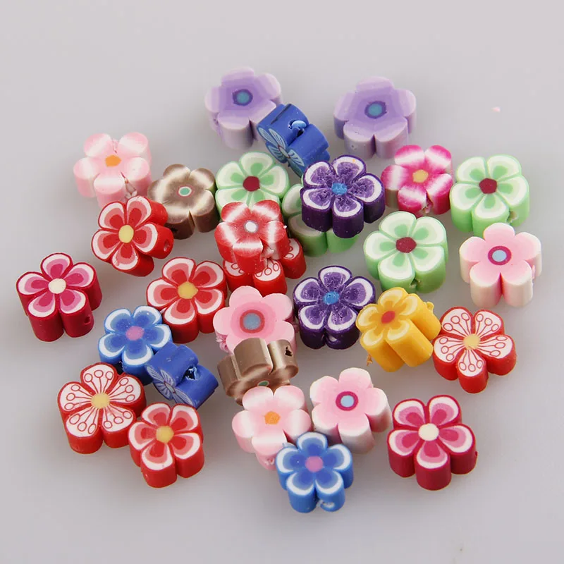 Полимерные глиняные шарики для ювелирных изделий 30 шт./лот 8*4 мм|beads flower|beads beadsbeads
