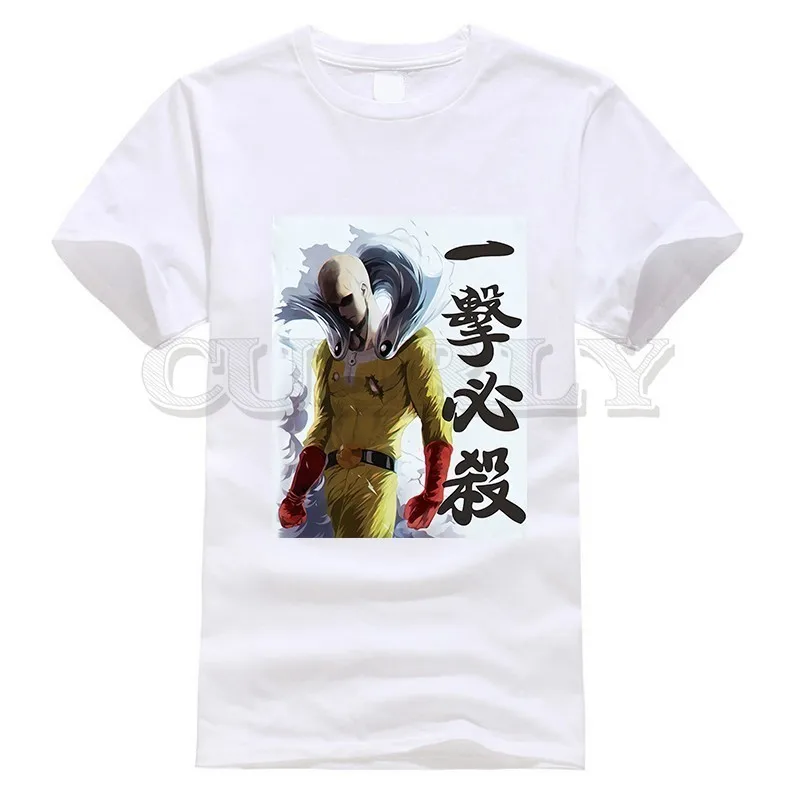 

2019 New T-shirt One Punch Man Saitama Thsirt Japan Anime Cartoon Summer Dress Men Tee Cotton Funny T Shirt Custom Made