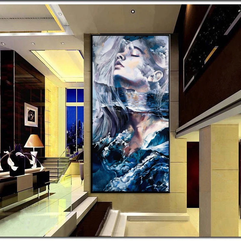 

Abstract Dreamlike Watercolor Women Posters and Prints Wall Art Canvas Painting Decorative Pictures for Living Room Home Decor