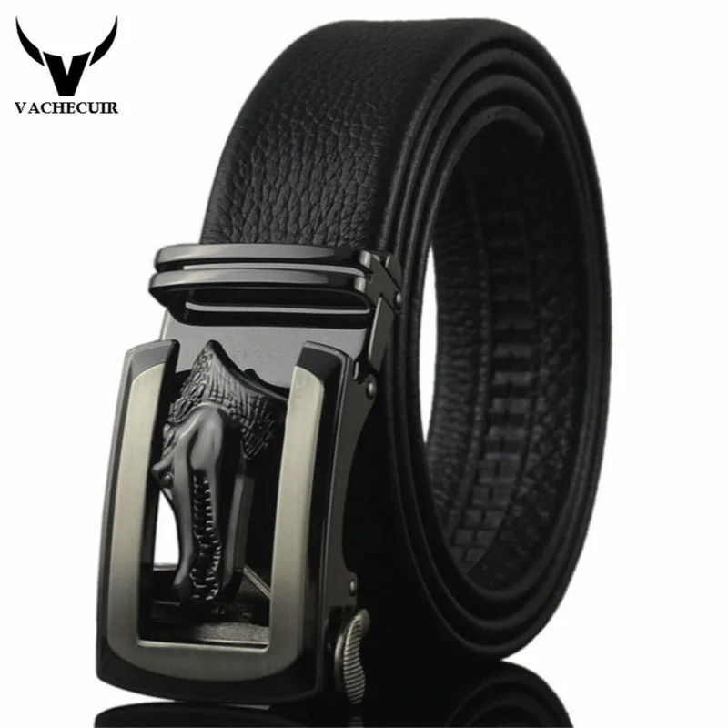 

Fashion belt men Crocodile Alloy buckle brand designer leather belts for men luxury for man cinturones hombre marca famosa W228