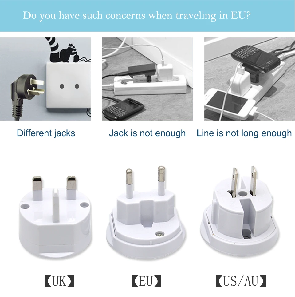 Universal Power Adapter Charger Worldwide Adaptor Wall Electric Plugs EU UK US AU Sockets Converter For Mobile Phones (3)