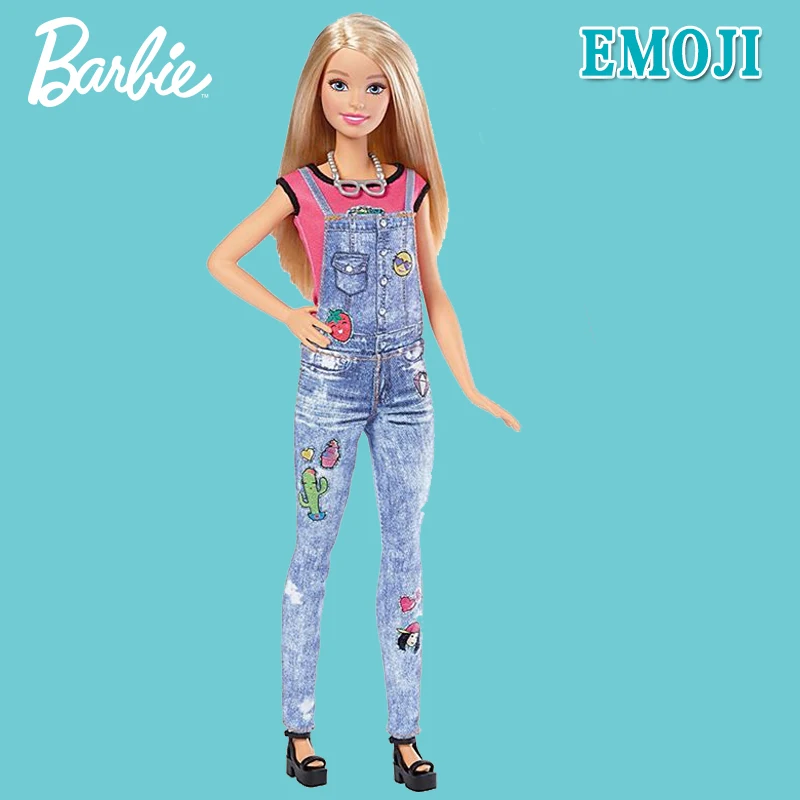 Barbie Toy Set Emoji Doll Toy DIY Style Body Dress Cloth Accessories