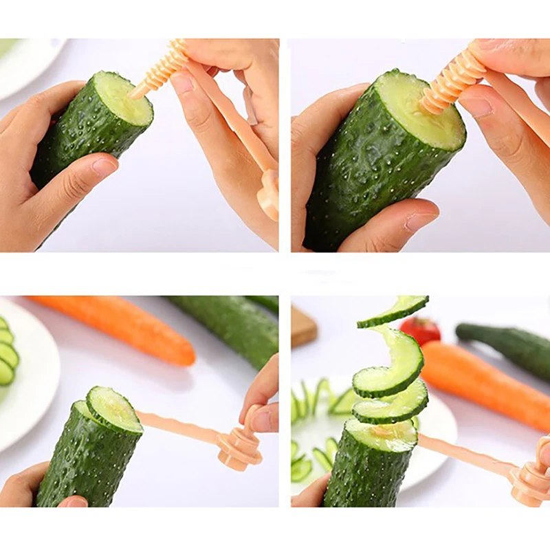 Carrot Spiral Slicer Vegetable Cutting Models Potato Chips Cutter Cooking Kitchen Accessories Peeler Gadgets Spiralizer | Дом и сад