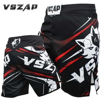 VSZAP Wolf Kick MMA шорты Pantalonetas, Муай Тай боксерские шорты, колготки, спортивные шорты для фитнеса, Детские мужские pantalon MMA боксерские трусы