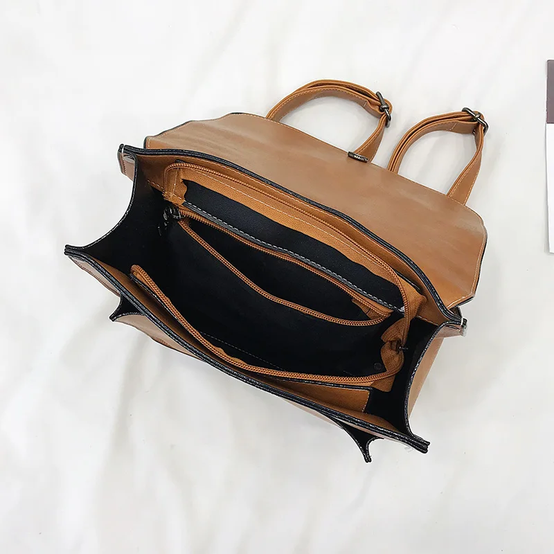 Sac À Dos  En Cuir PU Vintage