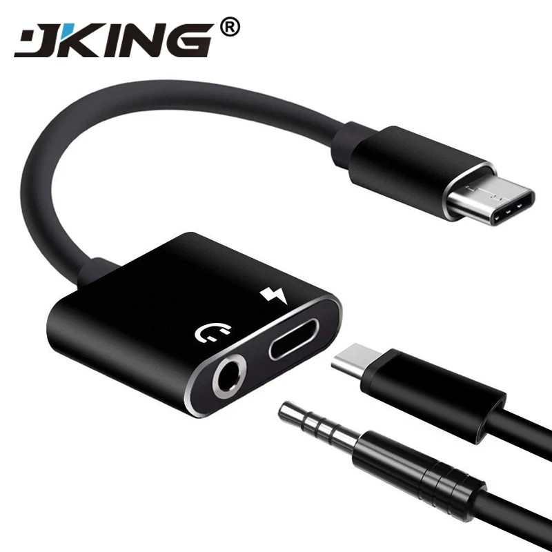 Адаптер для наушников JKING с разъемом USB Type C на 3 5 мм|Кабели VGA| |