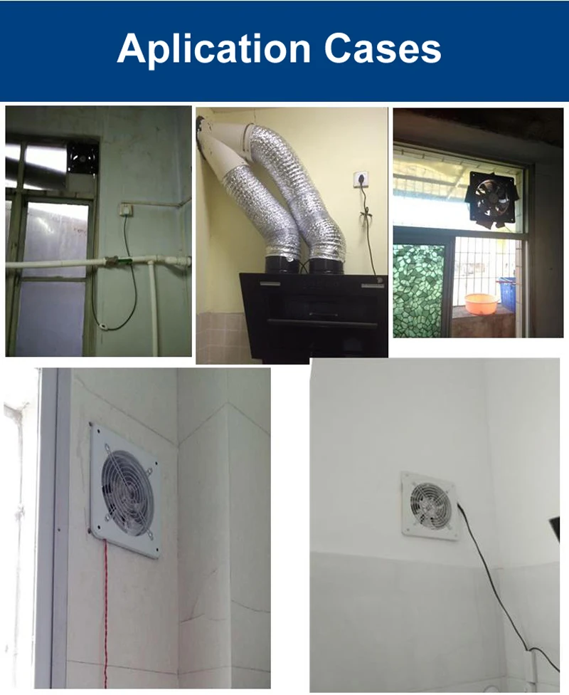 150 Milímetros Exaustor de Forte Potência, Novo Sistema de ar do Ventilador em 6 Polegada para Janela da Cozinha, Mudo Ventilador de Fluxo Axial para Ventilação 18 China fan house Suppliers