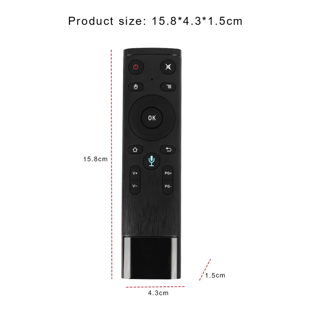 Q5 голосовой пульт дистанционного управления 2,4G беспроводной Воздушный мышь микрофон гироскоп с USB Приемником для Smart tv Android Box проектор