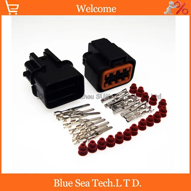 8 Pin male&female Auto Head lamp/headlights connector,KUM car