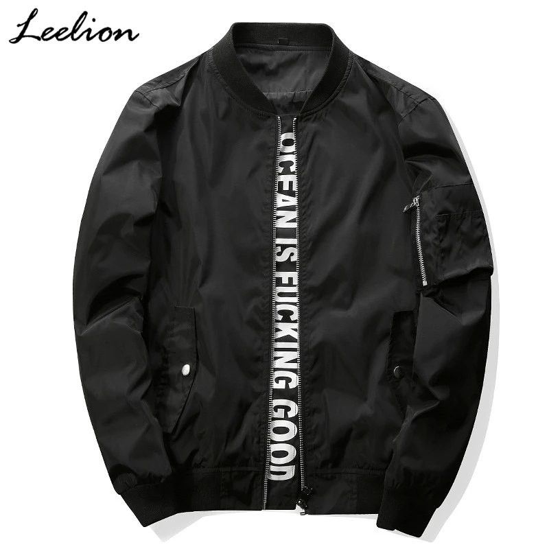 

LeeLion 2018 Autumn Coat Jacket Men Fashion Bomber Jackets Windbreaker Man Casual Brand Clothing Top Quality Outerwear Plus Size