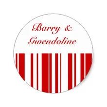 3.8 см случайный в полоску красный+ цвет на заказ Классический круглый Стикеры