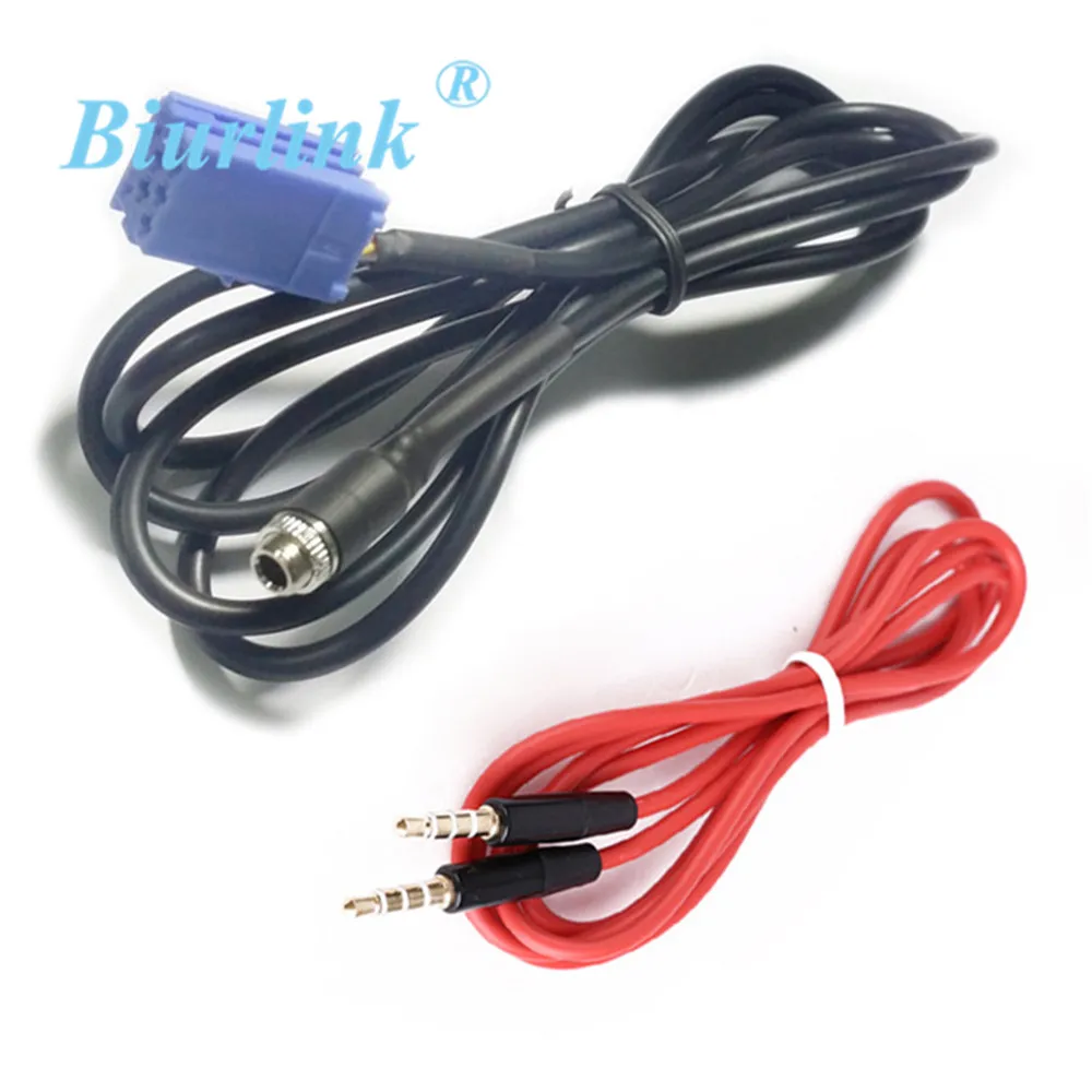 Biurlink Car AUX Audio Cable Adapter MINI ISO 8Pin Socket Plug For VW