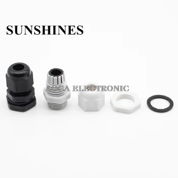 

100pcs High Quality IP68 PG7 3-6.5MM Waterproof Nylon Cable Gland Waterproof Gasket Plastic Waterproof Connector