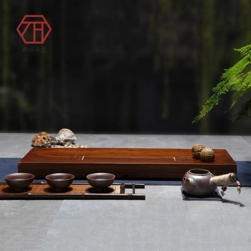 [Yan Mountain] manufacturers of new Chinese style creative piece of heavy bamboo bamboo teaboard Kung Fu tea to send t