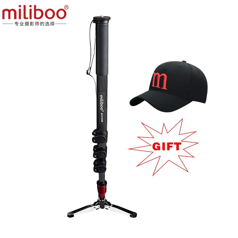 Miliboo MTT705A(без головы) портативный алюминиевый монопод для профессиональной видеокамеры/видео/камеры/DSLR штатив - Цвет: 705B without head