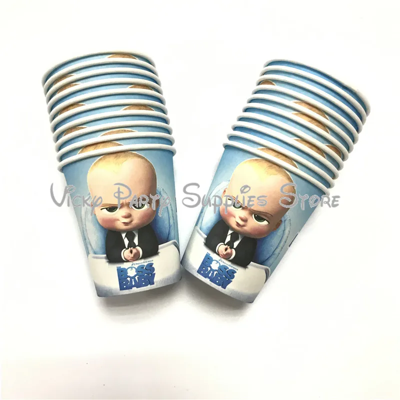 

10pcs/lot Baby Boss Theme Party Disposable Cup Birthday Baby Shower Party Paper Cup Little Boss Party Supplies Decorations