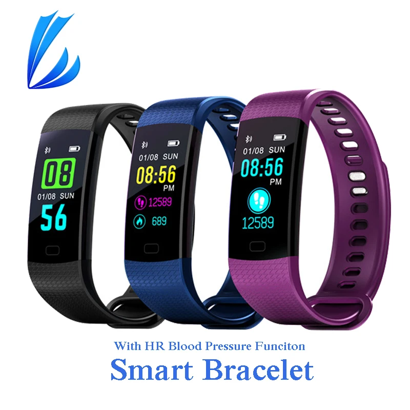 

LL TRADER Y5 Fitness Tracker Sport Smart Bracelet Color Screen Heart Rate Blood Pressure Monitor Smart Wristband For iOS Android