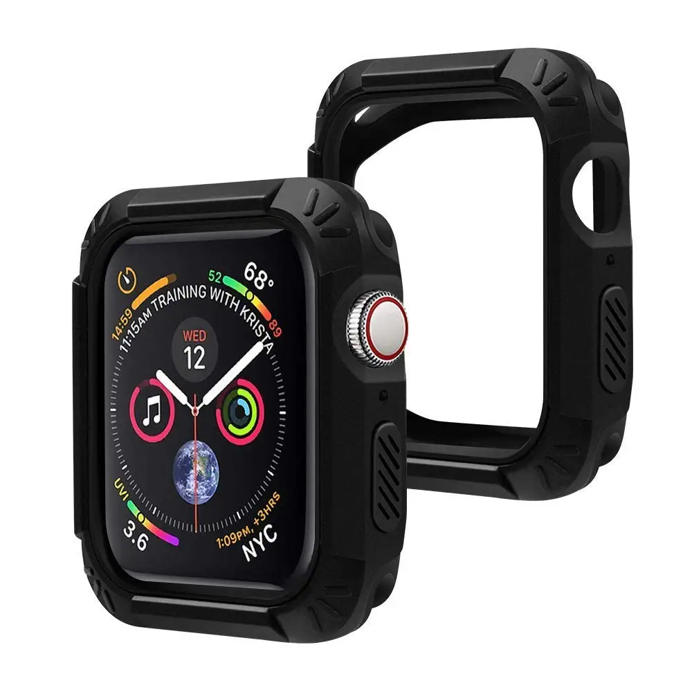 

Protector Case Set for Apple Watch Series 4 ShockProof Protective Rugged Case Scratch Resistant Bumper Protector Cover 40/44mm