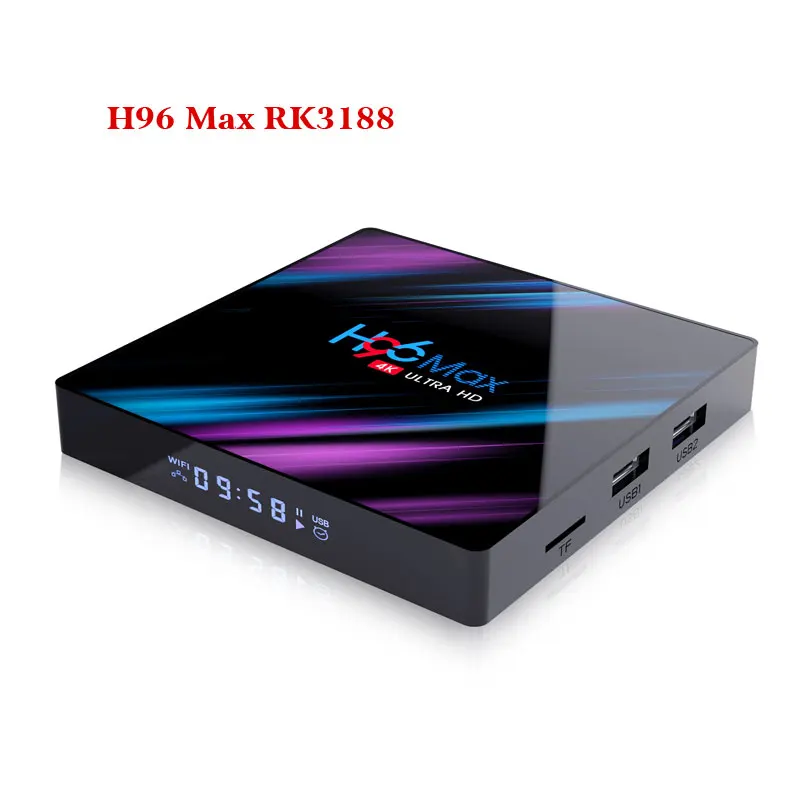 Android 9.0 TV Box H96 Max Rockchip RK3318 4 K Smart TV Box 2.4G e 5G Wifi BT4.0 h96Max 4 GB 64 GB Media Player Android Set Top