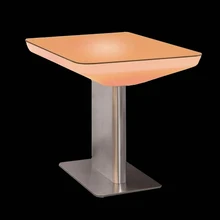 RGB multi color changing lighting coffee table RGBW Polythylene PE Material cocktail table SK LF22 L88