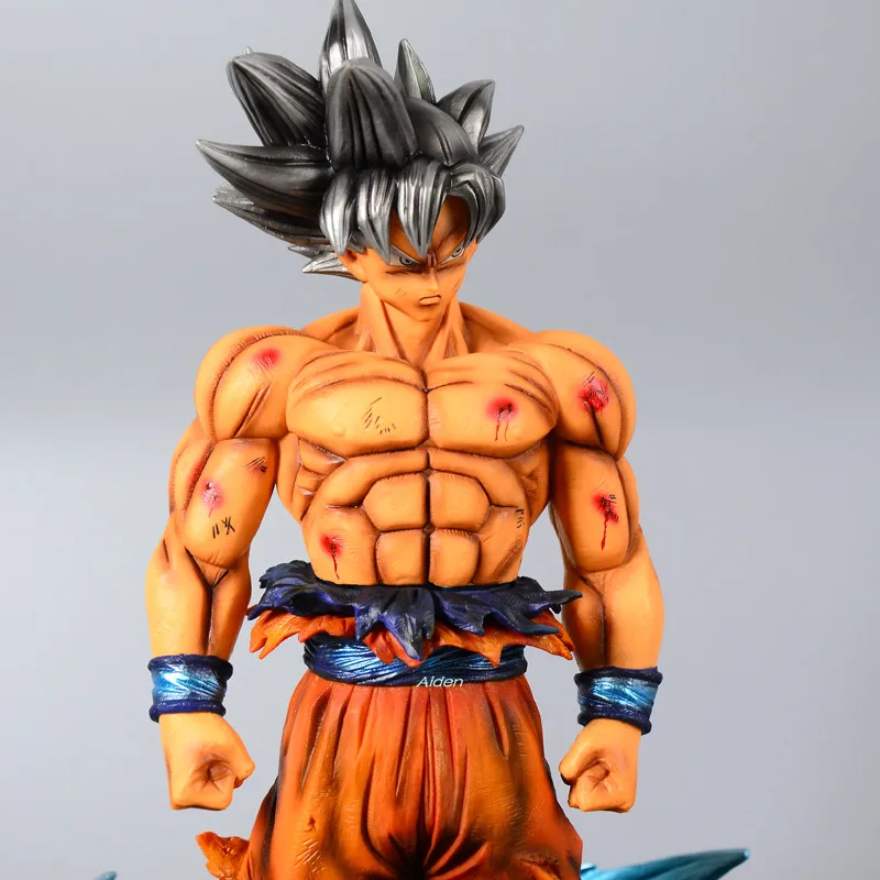 1" Dragon Ball Супер статуя Migatte нет Gokui бюст Сон Гоку полная длина портрет ультра инстинкт анимационная фигурка GK игрушка 33 см B627