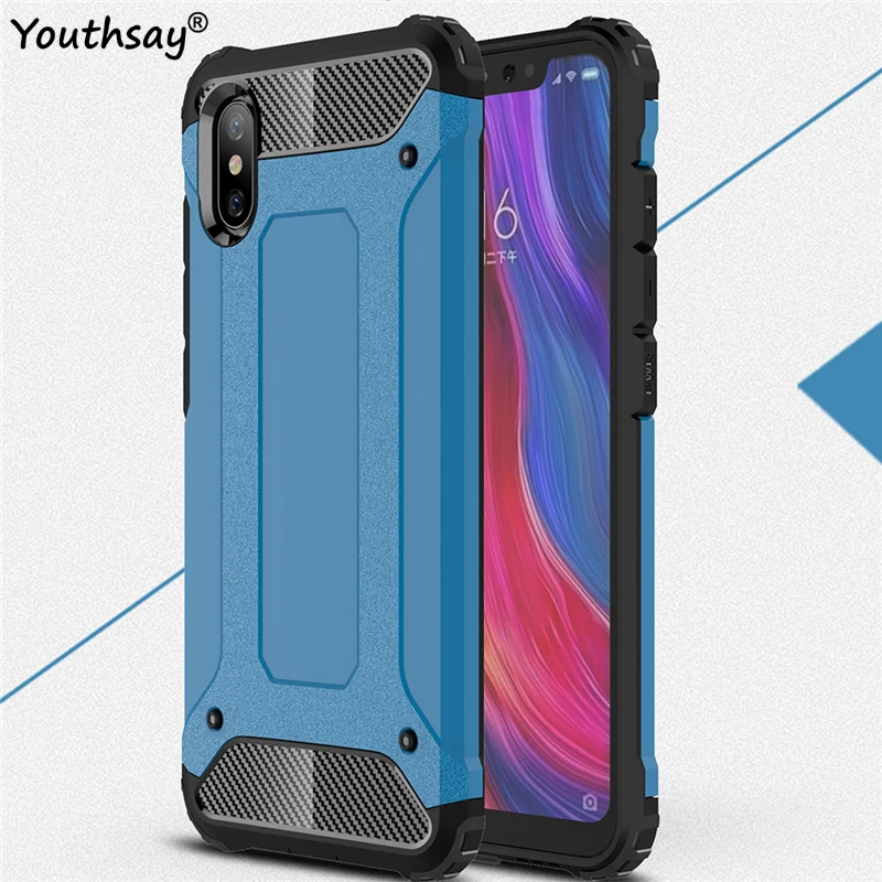 Чехол для Xiaomi Mi 8 Explorer армированный силиконовый Жесткий чехол из поликарбоната