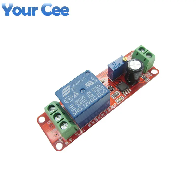 

Delay Timer Relay Turn-On Relay Module Time Delay Switch DC 12V For Robot & Intelligent Electronic Car DIY