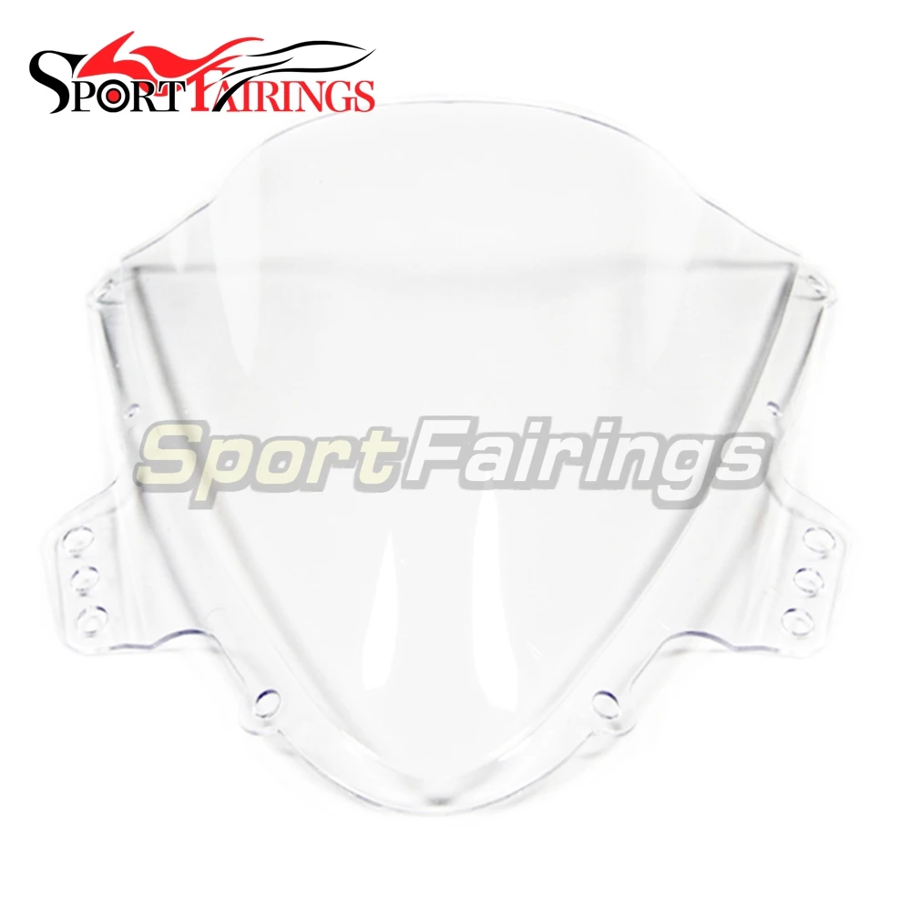 

Motorcycle Parts ABS Plastics Double Bubble Fairing Part Clear Blue Windshield For Suzuki GSXR 1000 K5 05-06 Windscreen