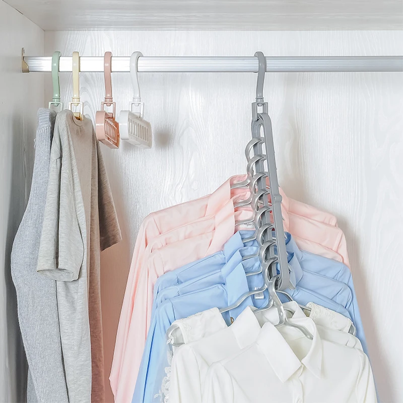 Pp Multifunctional Clothing Hangers Organizer Wardrobe Storage
