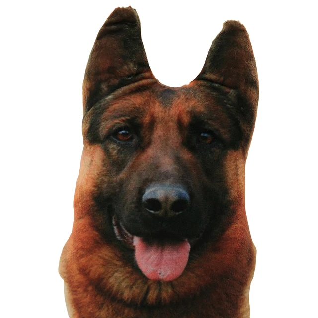 50cm Cute Simulation Dog Plush Toy 3D Printing Stuffed Animal Dog Plush Pillow Stuffed Cartoon Cushion Kids Doll Home Decro Gift 5
