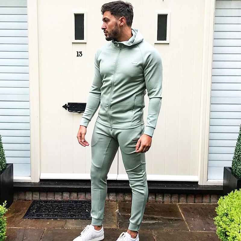 Hoodies Sport Suits Running Men Clothing Sets Gym Sportwear Tracksuit