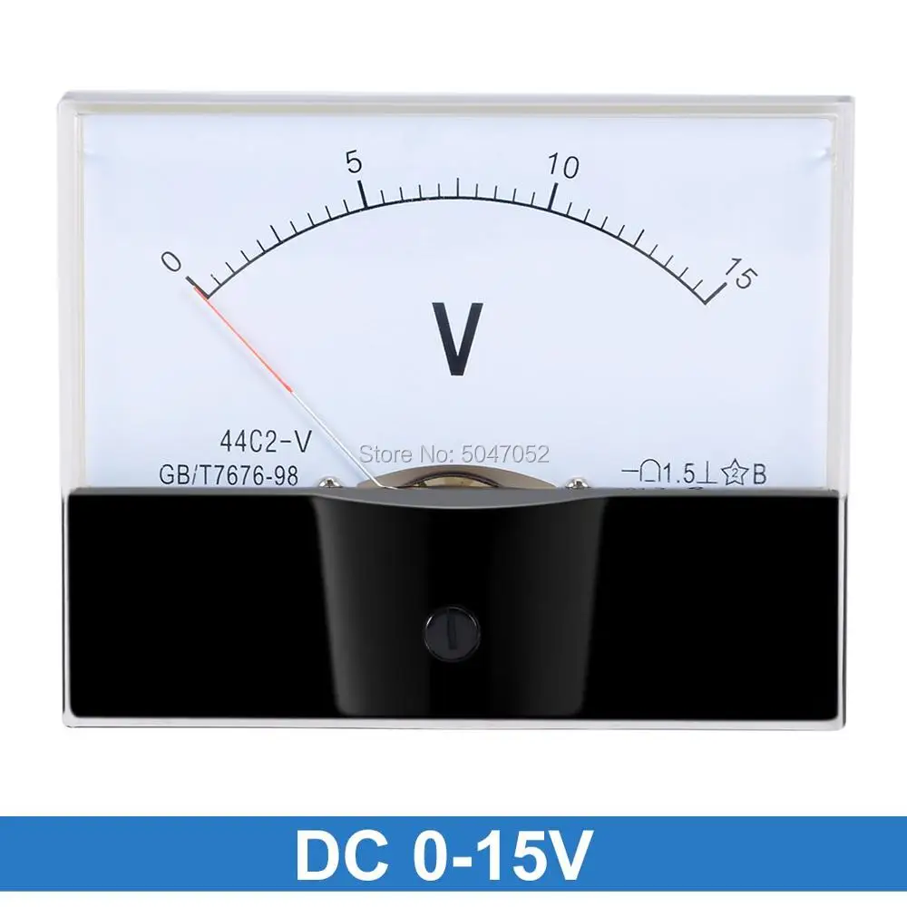 DC 1 V 3 5 10 15 20 30 50 75 100 150 циферблат с арабскими цифрами панель Аналоговый вольтметр
