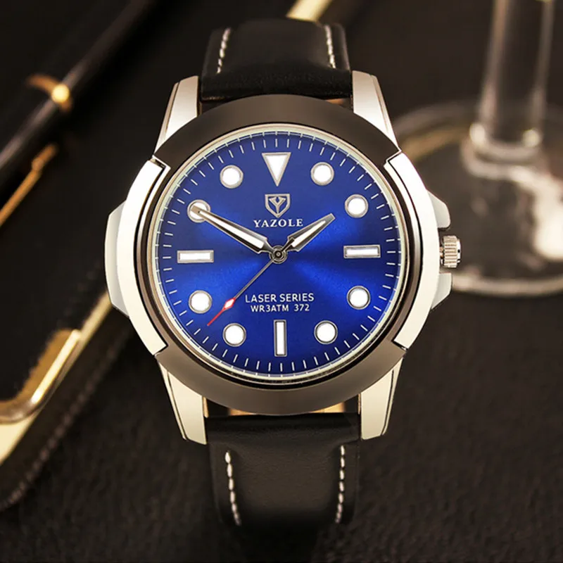YAZOLE Лидирующий бренд модные светящиеся спортивные часы мужские военные часы водонепроницаемые кварцевые часы Hour Clock montre homme reloj hombre