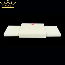 Витрина для ювелирных изделий 3 шт./партия бежевый бархат ящичек для браслетов Ювелирная сторона подложка ювелирный фон Органайзер чехол