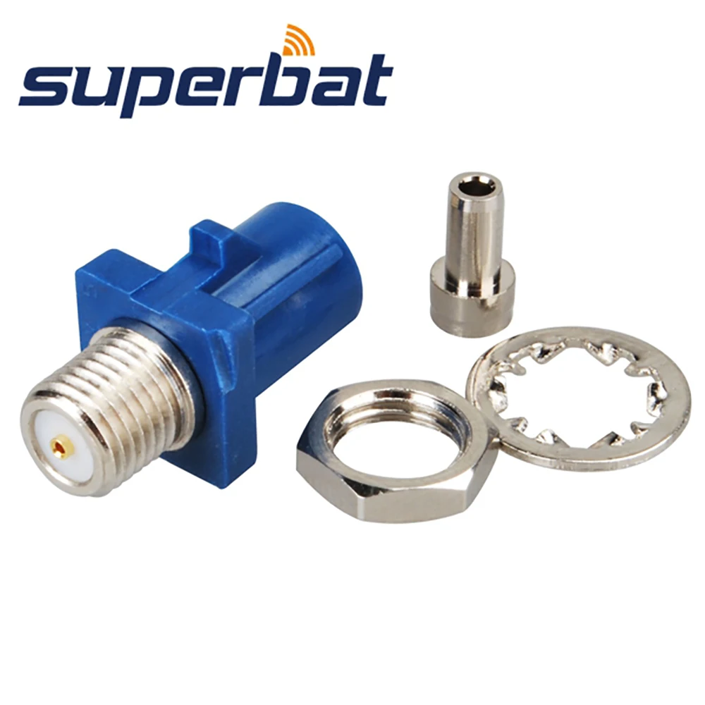 Blue RF Coaxial Connector for GPS Telematics Navigation