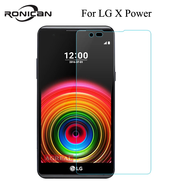 

For LG X Power Screen Protector RONICAN 0.26mm 2.5D 9H Explosion-proof Tempered Glass Protective Film On XPower K220 K220DS 5.3