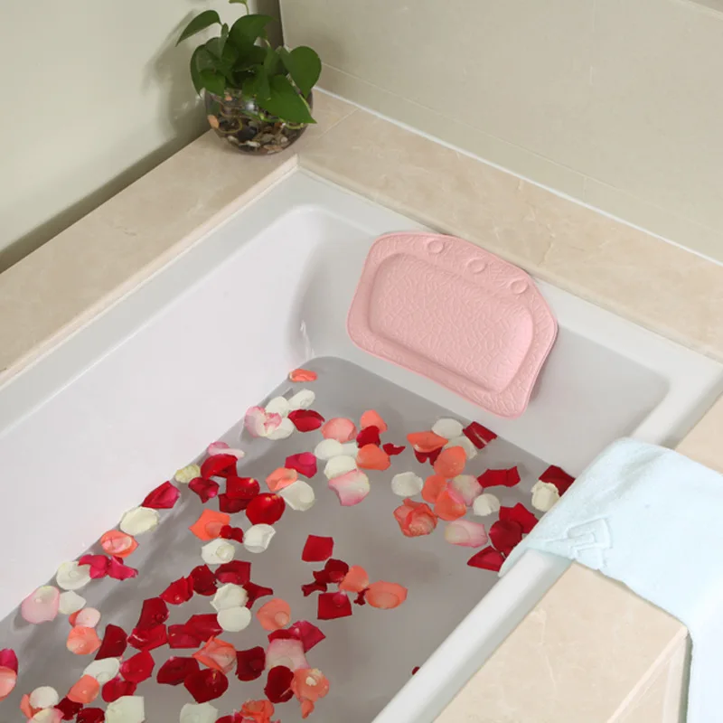 SAFEBET подушка для ванны мягкий Спа Подголовник на присосках Удобная Ванна подушки аксессуары для ванной комнаты