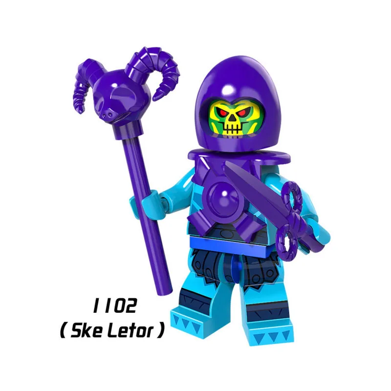 

Single Sale Super Hero Star Wars 1102 He-Man ske letor Skeletor Building Blocks Figure Bricks Toy gift