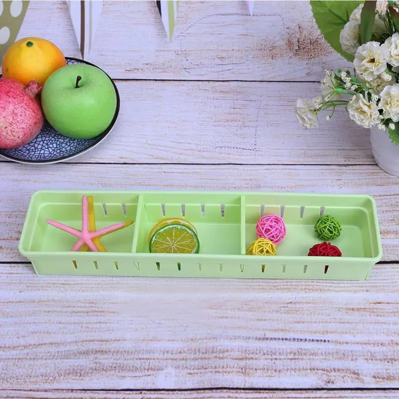 narrow plastic storage boxes
