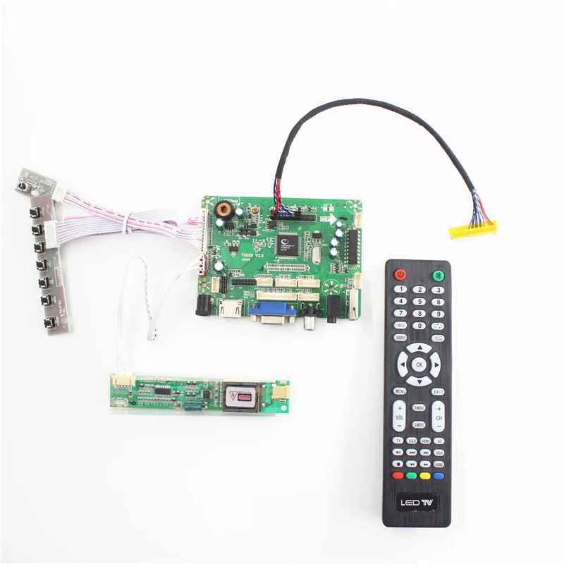HDMI+VGA+AV IR Controller Driver Board DIY kit for LCD Panel N154I2-L05 1280X800