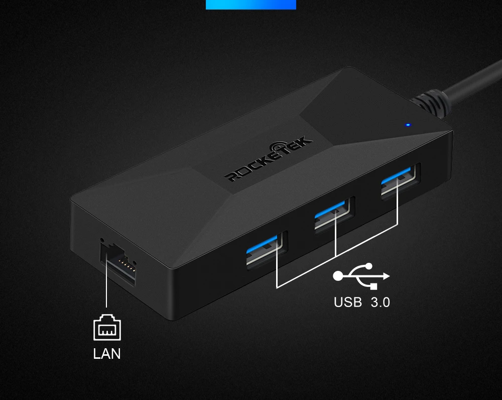 Rocketek type-C USB type c гигабитный Ethernet адаптер 1000 Мбит/с концентратор 3,0 Lan Проводная сетевая карта Rj45 порт USB разветвитель для компьютера