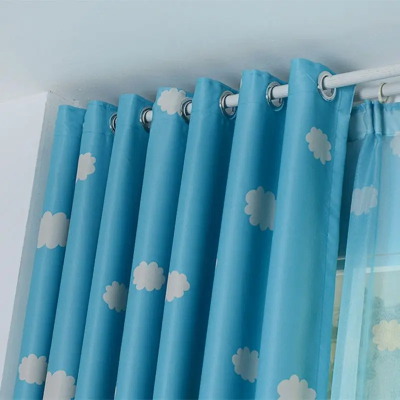 

Curtains Blackout Cartains For Living Room Home Printing Lovely Blue Children Curtain Home Blackout Rural Window Office Curtains