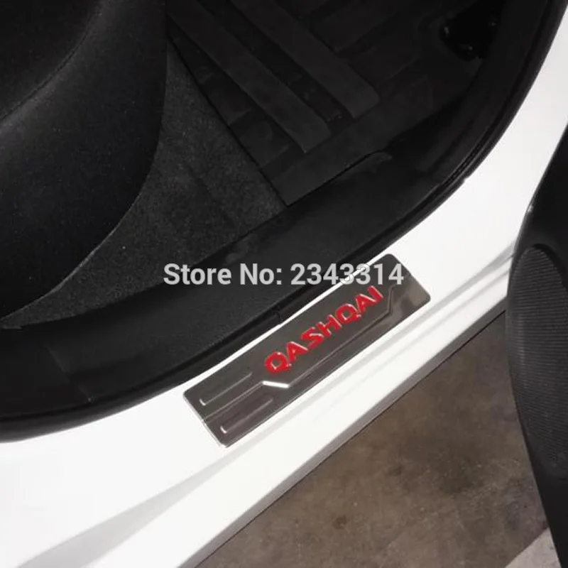 Для Nissan Qashqai J11 2015 2016 2017 2018 Накладка на порог из нержавеющей стали крышка шаг
