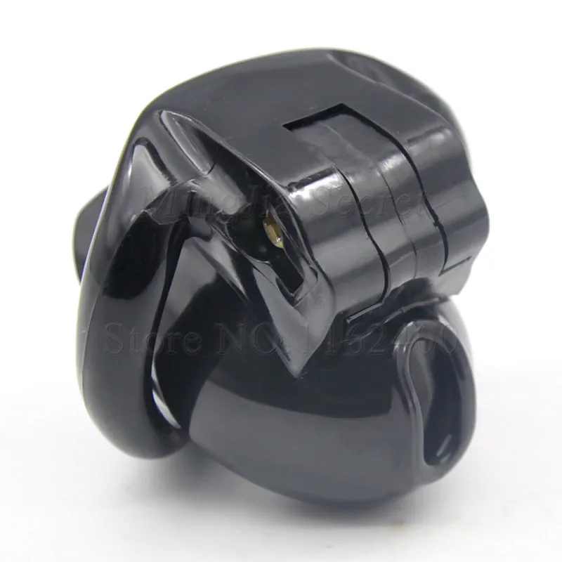 Мужской Пояс верности из смолы The Nub of HT V3 с 4 кольцами на пенис супер короткая